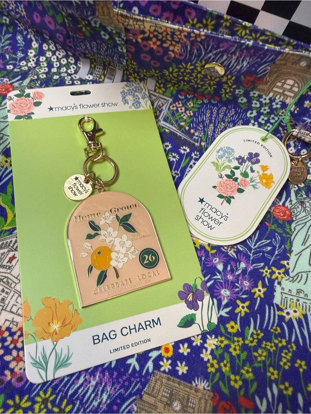 Macy’s Flower Show Tote bag and bag charm 2026